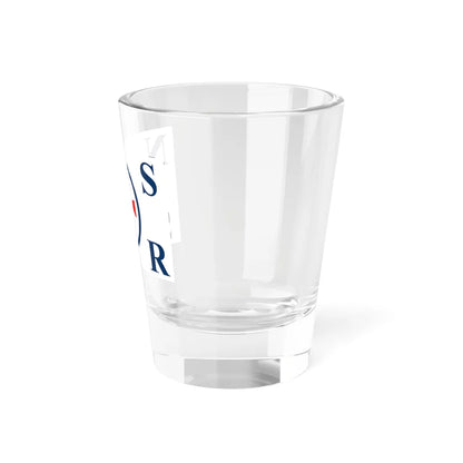 Flag of the Norwegian Society for Sea Rescue (Norway) Shot Glass 1.5oz - Go Mug Yourself