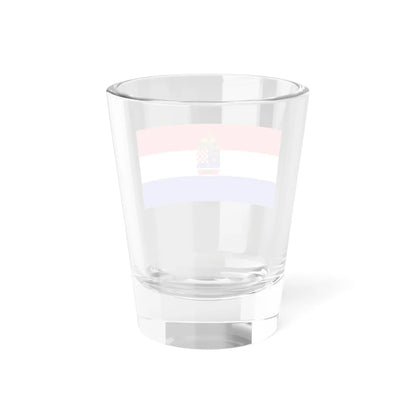 Flag of the of Kingdom of Dalmatia Slavonia and Croatia 1868-1918 (Austria) Shot Glass 1.5oz - Go Mug Yourself