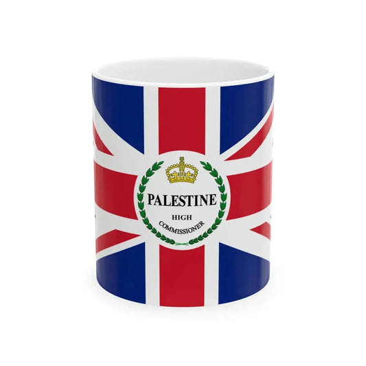 Flag of the of the High Commissioner of Palestine 1948 (Israel) White Coffee Mug 11oz - Go Mug Yourself
