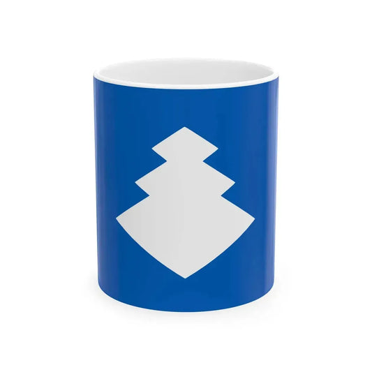 Flag of the Ogasawara Lords of Kokura in Buzen Province A (Japan) White Coffee Mug 11oz - Go Mug Yourself
