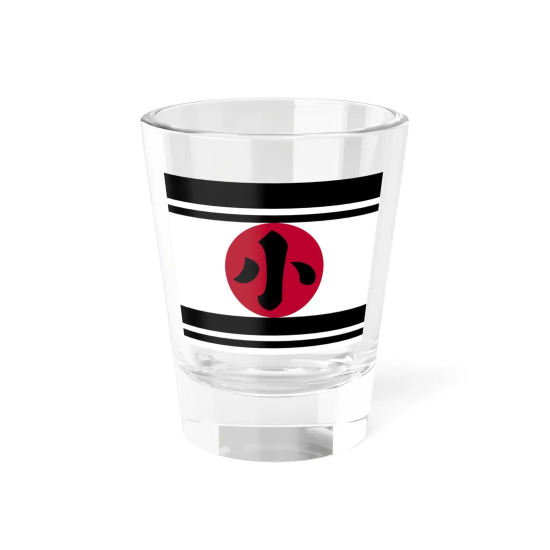 Flag of the Ogasawara Lords of Kokura in Buzen Province C (Japan) Shot Glass 1.5oz 1.5oz - Go Mug Yourself