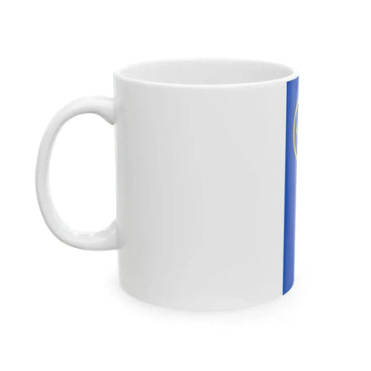 Flag of the Ohrid Municipality Macedonia (North Macedonia) White Coffee Mug - Go Mug Yourself