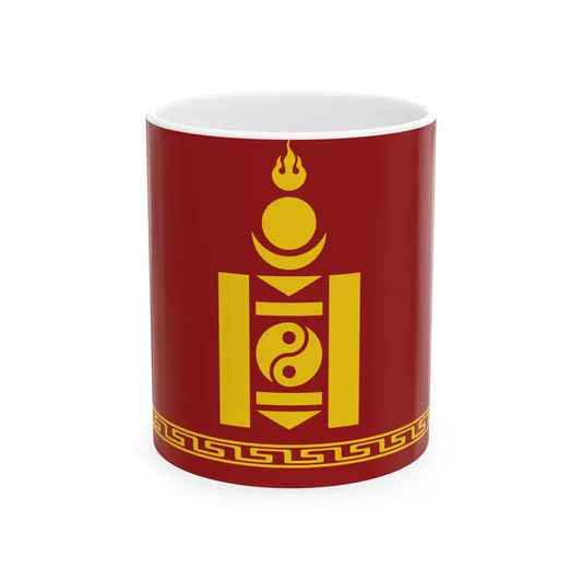 Flag of the Oirats (Mongolia) White Coffee Mug 11oz - Go Mug Yourself