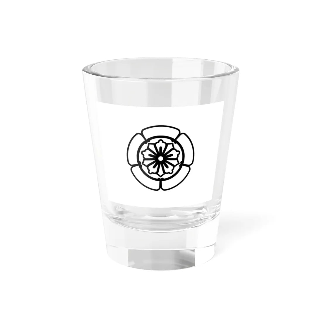 Flag of the Omura Lords of Omura in Hizen Province B (Japan) Shot Glass 1.5oz 1.5oz - Go Mug Yourself
