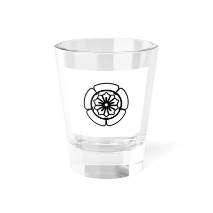 Flag of the Omura Lords of Omura in Hizen Province B (Japan) Shot Glass 1.5oz 1.5oz - Go Mug Yourself