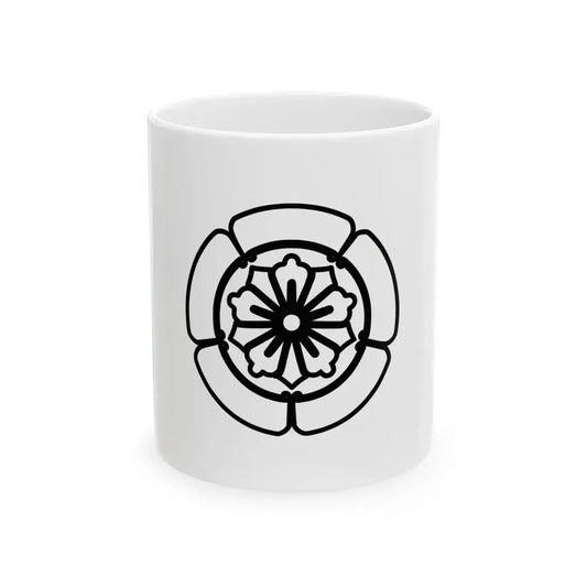 Flag of the Omura Lords of Omura in Hizen Province B (Japan) White Coffee Mug 11oz - Go Mug Yourself