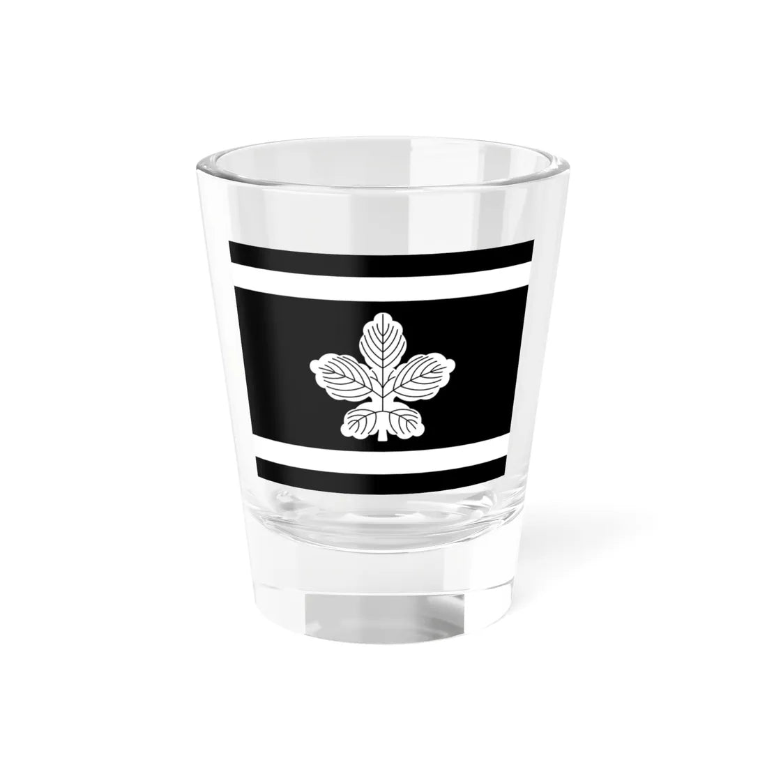 Flag of the Omura Lords of Omura in Hizen Province C (Japan) Shot Glass 1.5oz 1.5oz - Go Mug Yourself