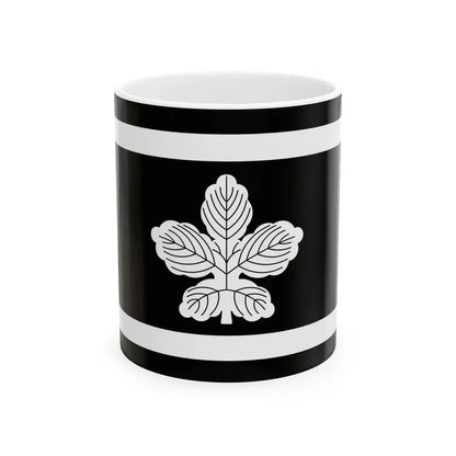 Flag of the Omura Lords of Omura in Hizen Province C (Japan) White Coffee Mug 11oz - Go Mug Yourself