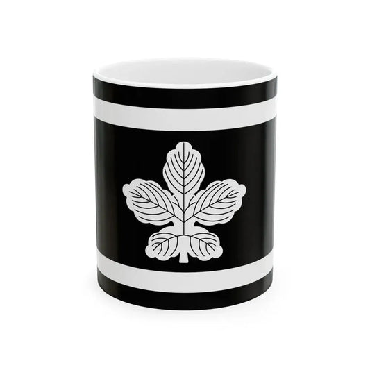 Flag of the Omura Lords of Omura in Hizen Province C (Japan) White Coffee Mug 11oz - Go Mug Yourself
