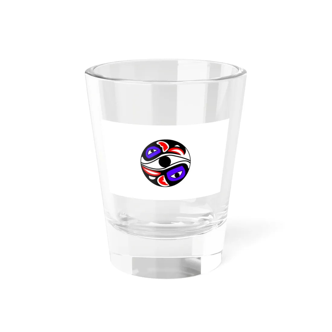 Flag of the Organized Village of Kake (United States) Shot Glass 1.5oz 1.5oz - Go Mug Yourself