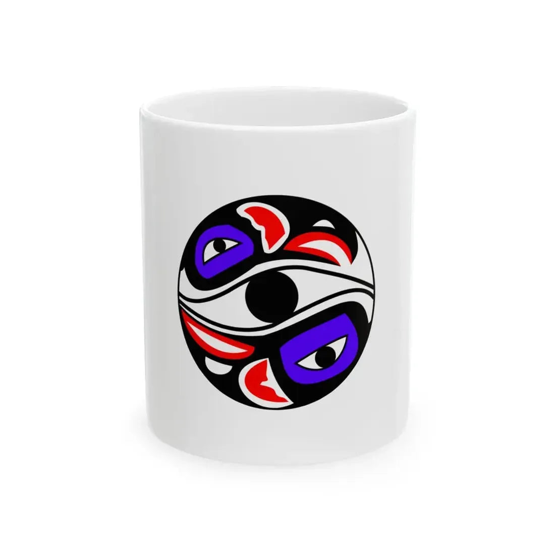 Flag of the Organized Village of Kake (United States) White Coffee Mug 11oz - Go Mug Yourself