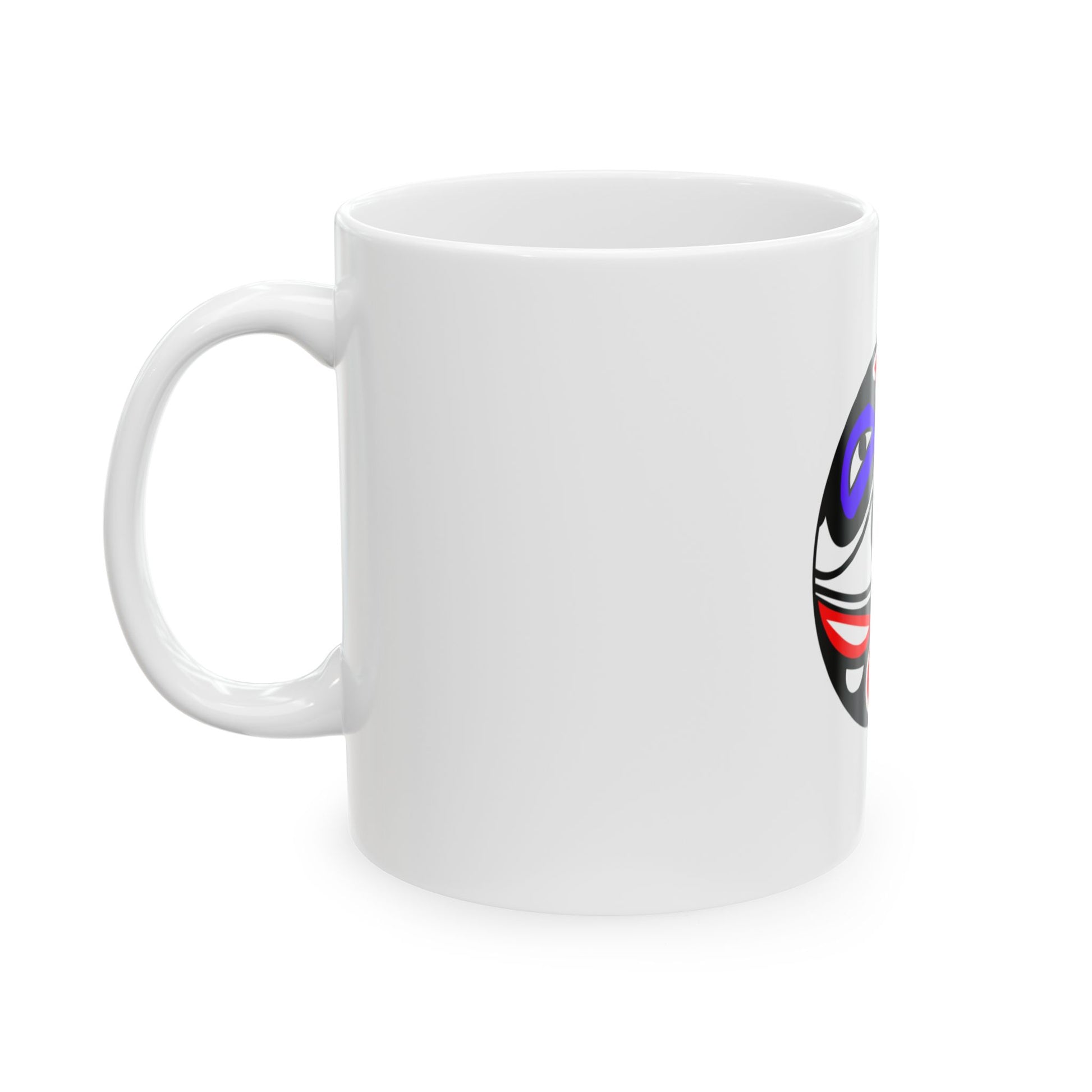 Flag of the Organized Village of Kake (United States) White Coffee Mug-Go Mug Yourself