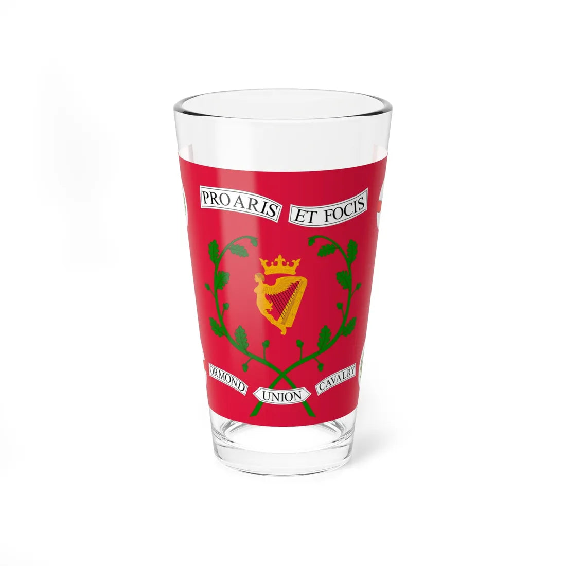 Flag of the Ormond Union Cavalry (Ireland) Pint Glass 16oz 16oz - Go Mug Yourself