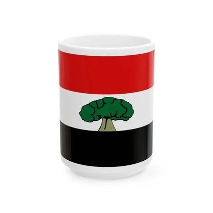 Flag of the Oromia Region (Ethiopia) White Coffee Mug 15oz - Go Mug Yourself