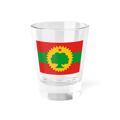 Flag of the Oromo Liberation Front (Ethiopia) Shot Glass 1.5oz 1.5oz - Go Mug Yourself
