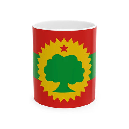 Flag of the Oromo Liberation Front (Ethiopia) White Coffee Mug 11oz - Go Mug Yourself