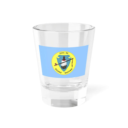 Flag of the Osage Nation (United States) Shot Glass 1.5oz 1.5oz - Go Mug Yourself