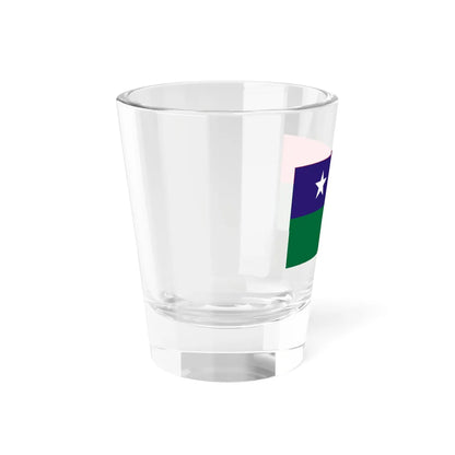 Flag of the Pa-O National Organisation (Myanmar) Shot Glass 1.5oz - Go Mug Yourself