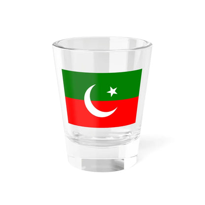 Flag of the Pakistan Tehreek-e-Insaf (Pakistan) Shot Glass 1.5oz 1.5oz - Go Mug Yourself