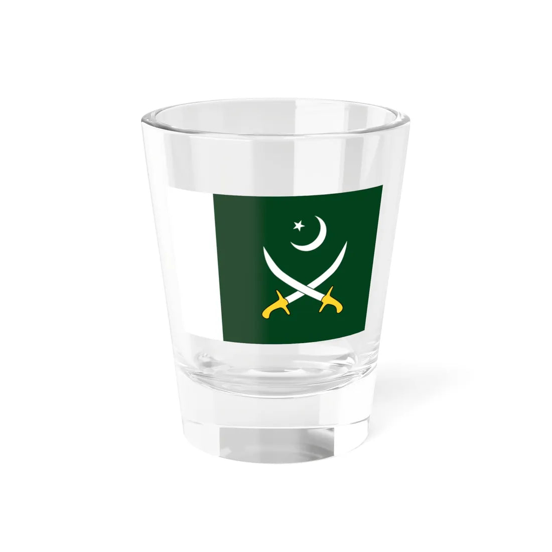 Flag of the Pakistani Army (Pakistan) Shot Glass 1.5oz 1.5oz - Go Mug Yourself