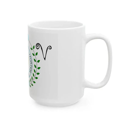 Flag of the Parsonstown Volunteers (Ireland) White Coffee Mug - Go Mug Yourself