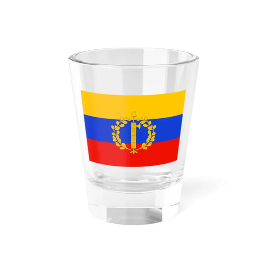 Flag of the Parthenopean Republic variant (Italy) Shot Glass 1.5oz 1.5oz - Go Mug Yourself