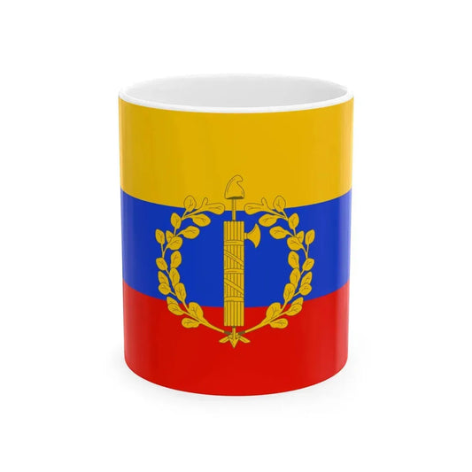 Flag of the Parthenopean Republic variant (Italy) White Coffee Mug 11oz - Go Mug Yourself