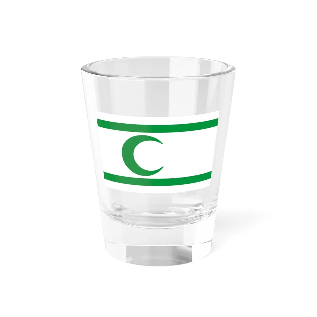Flag of the Party of Democratic Action 1989-1990 (Bosnia and Herzegovina) Shot Glass 1.5oz 1.5oz - Go Mug Yourself