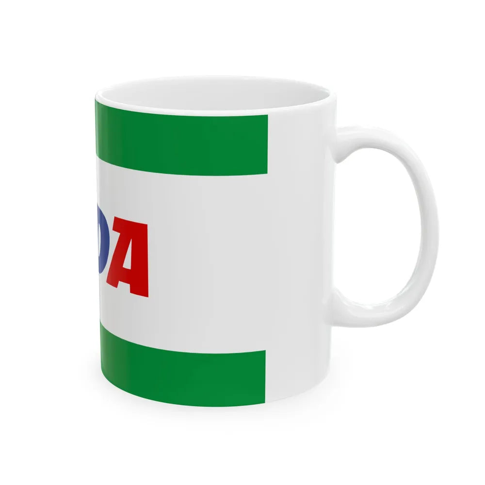 Flag of the Party of Democratic Action (Bosnia and Herzegovina) White Coffee Mug - Go Mug Yourself