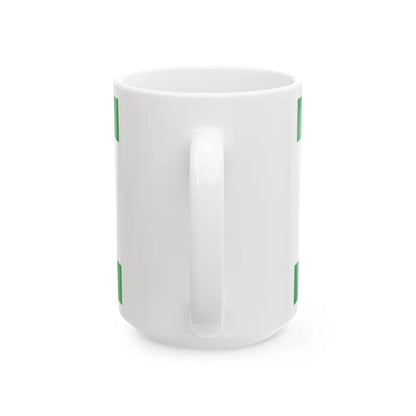 Flag of the Party of Democratic Action (Bosnia and Herzegovina) White Coffee Mug - Go Mug Yourself