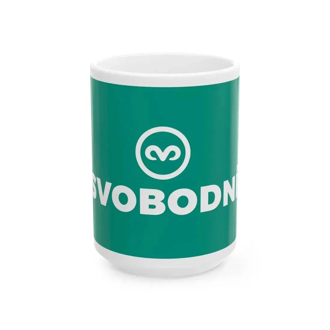 Flag of the Party of Free Citizens (Czech Republic) White Coffee Mug 15oz - Go Mug Yourself