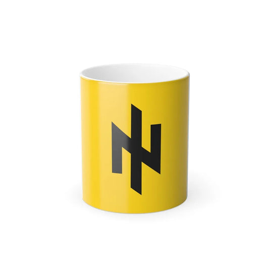 Flag of the Patriot of Ukraine party AZOV (Ukraine) Color Changing Mug 11oz-11oz-Go Mug Yourself