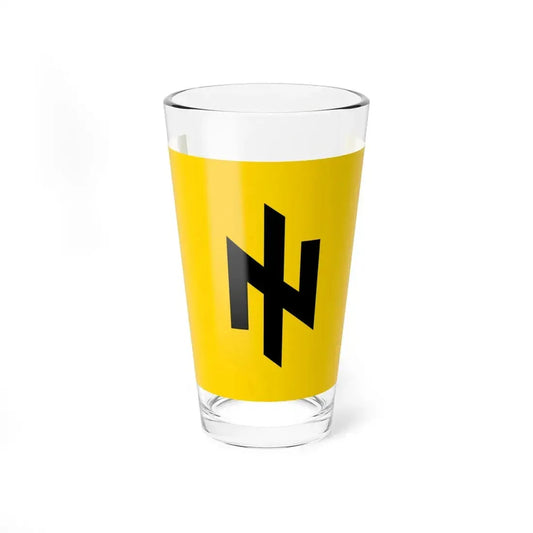 Flag of the Patriots of Ukraine (Ukraine) Pint Glass 16oz 16oz - Go Mug Yourself