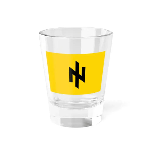 Flag of the Patriots of Ukraine (Ukraine) Shot Glass 1.5oz 1.5oz - Go Mug Yourself