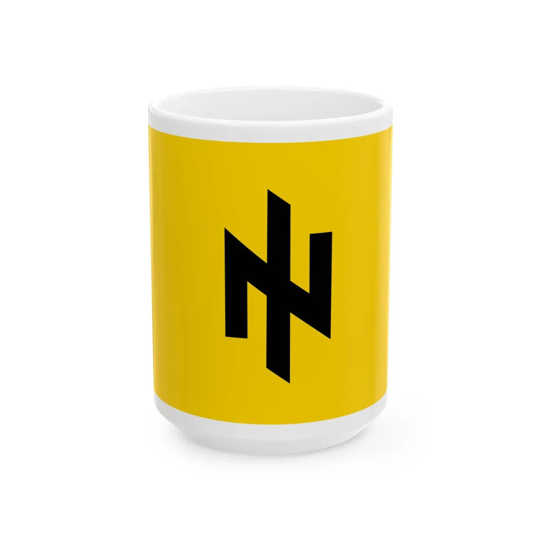 Flag of the Patriots of Ukraine (Ukraine) White Coffee Mug 15oz - Go Mug Yourself