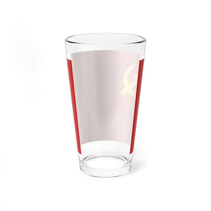 Flag of the PCP-CBMR (Peru) Pint Glass 16oz - Go Mug Yourself