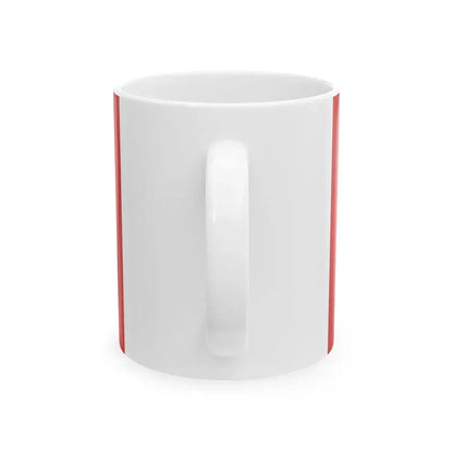 Flag of the PCP-CBMR (Peru) White Coffee Mug - Go Mug Yourself
