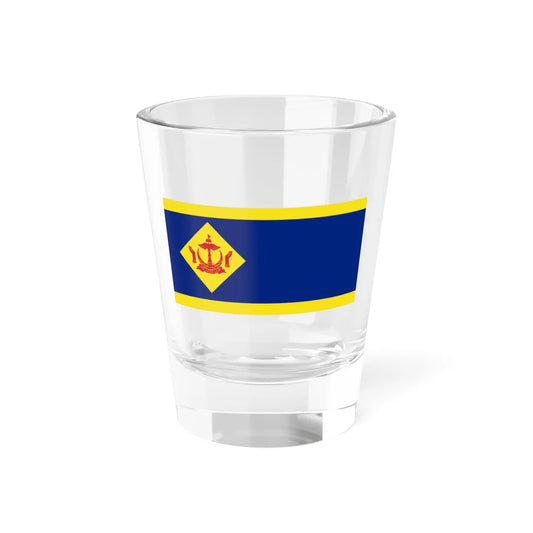 Flag of the Pengiran-Pengiran Kebanyakan (Brunei) Shot Glass 1.5oz 1.5oz - Go Mug Yourself