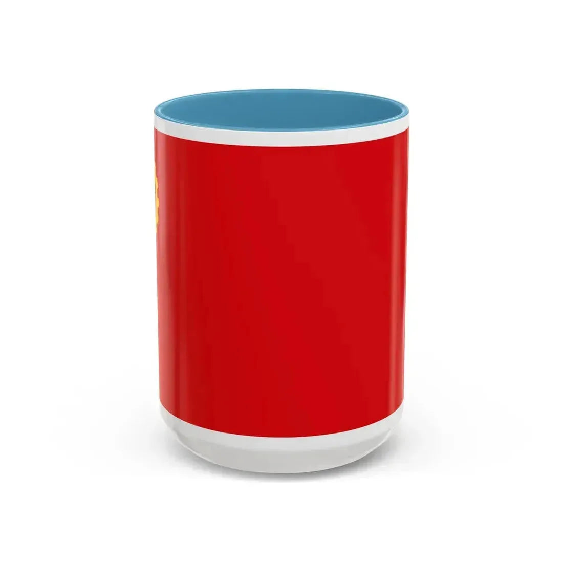 Flag of the People's Democratic Party of Afghanistan - Accent Coffee Mug 15oz Light Blue - Go Mug Yourself