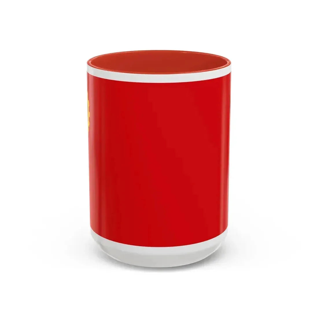 Flag of the People's Democratic Party of Afghanistan - Accent Coffee Mug 15oz Red - Go Mug Yourself