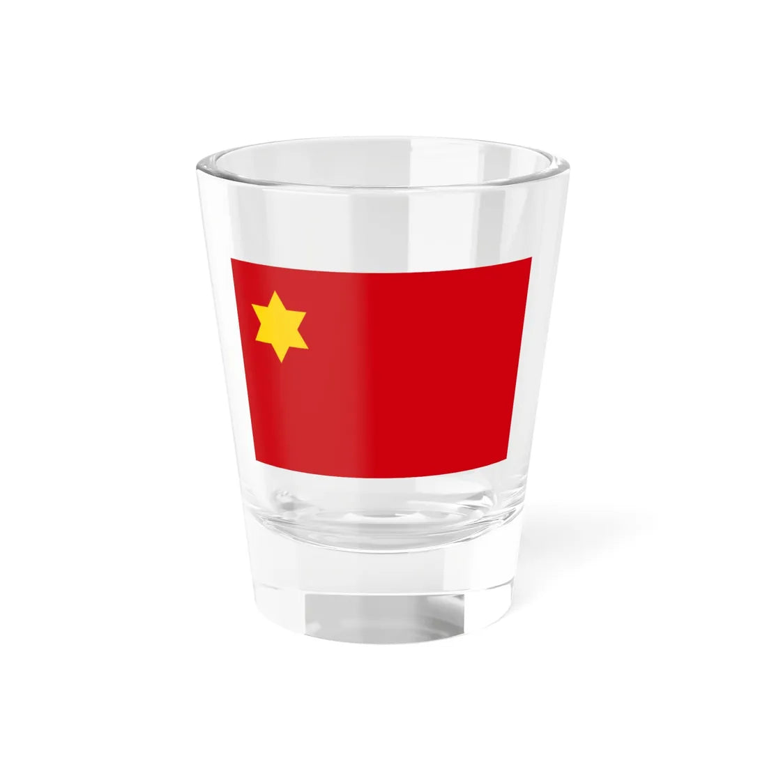 Flag of the Peoples Anti-Imperialist Association (China) Shot Glass 1.5oz 1.5oz - Go Mug Yourself