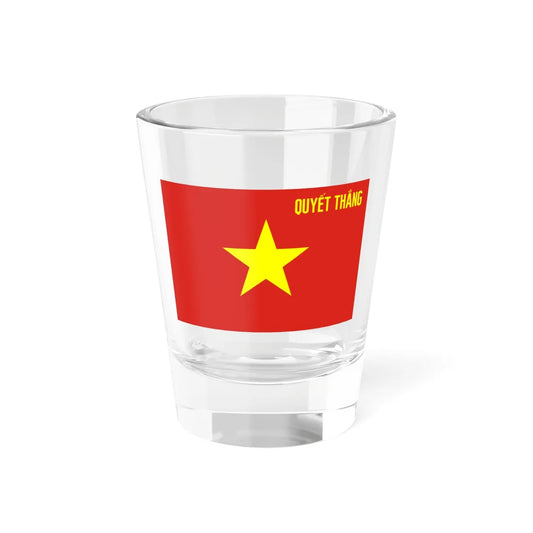 Flag of the Peoples Army of Vietnam reverse (Vietnam) Shot Glass 1.5oz 1.5oz - Go Mug Yourself