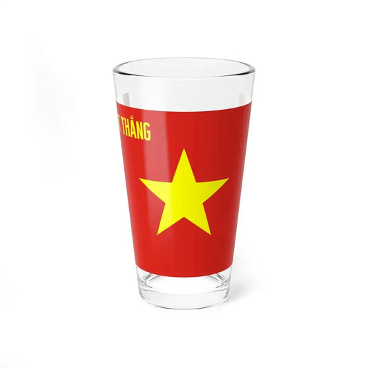 Flag of the Peoples Army of Vietnam (Vietnam) Pint Glass 16oz 16oz - Go Mug Yourself