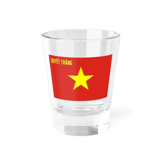 Flag of the Peoples Army of Vietnam (Vietnam) Shot Glass 1.5oz 1.5oz - Go Mug Yourself