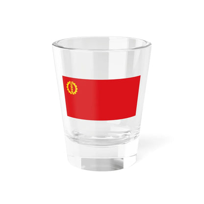 Flag of the Peoples Democratic Party of Afghanistan (Afghanistan) Shot Glass 1.5oz 1.5oz - Go Mug Yourself
