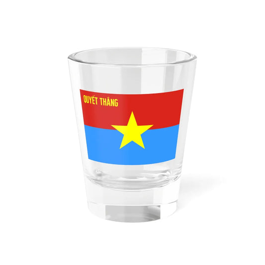 Flag of the Peoples Liberation Armed Forces of South Viet Nam (Vietnam) Shot Glass 1.5oz 1.5oz - Go Mug Yourself