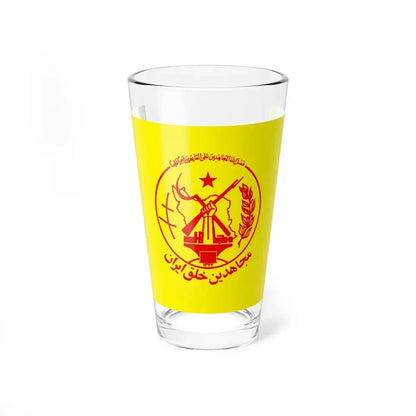 Flag of the Peoples Mujahedin of Iran Yellow (Iran) Pint Glass 16oz 16oz - Go Mug Yourself