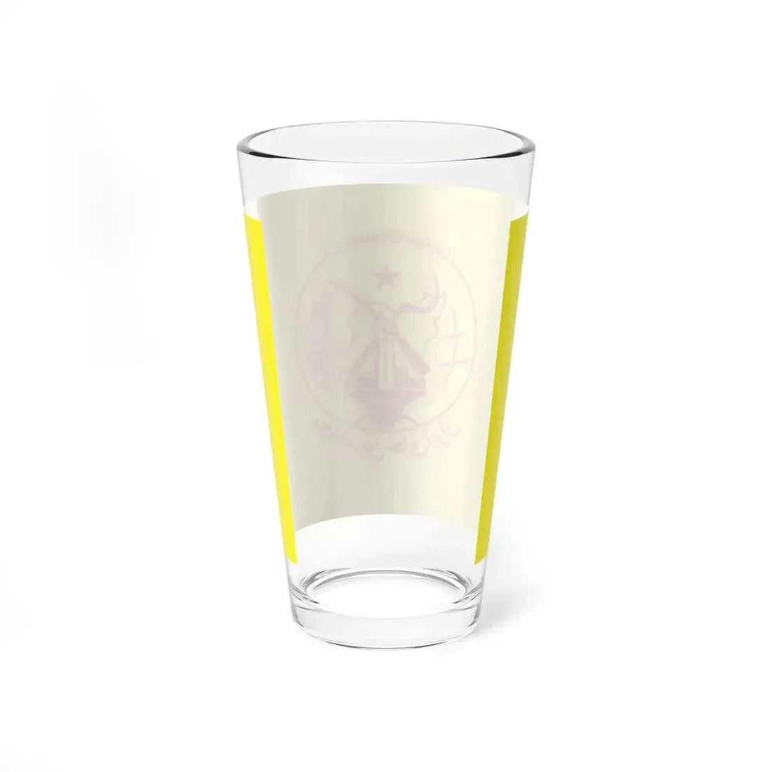 Flag of the Peoples Mujahedin of Iran Yellow (Iran) Pint Glass 16oz - Go Mug Yourself
