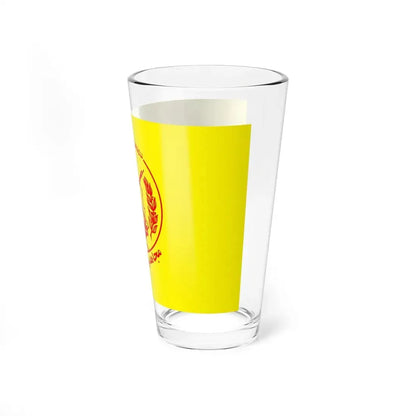 Flag of the Peoples Mujahedin of Iran Yellow (Iran) Pint Glass 16oz - Go Mug Yourself