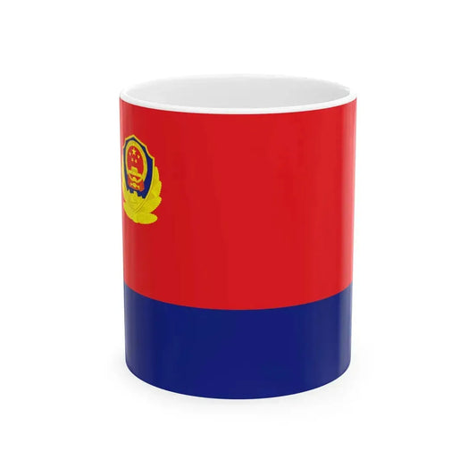 Flag of the Peoples Police of the Peoples Republic of China (China) White Coffee Mug 11oz - Go Mug Yourself